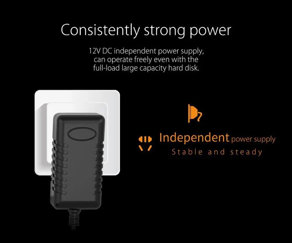 ORICO USB HUB Поддержка BC1.2 зарядка алюминиевый 4 порта USB3.0 сплиттер с 12V2A адаптер