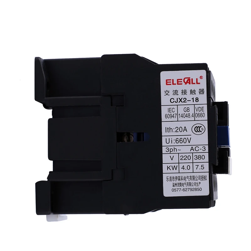 ELECALL CJX2-1810/(LC1-D) AC 18A магнитный контактор двигателя 3 фазы P полюса 1NO 220 В 380 катушка