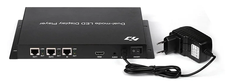 Huidu дизайн Лидер продаж hd-a602 датчик контроллера с hdmi wifi rj45 светодиодный контроллер USB светодиодный экран дисплей телеприставка