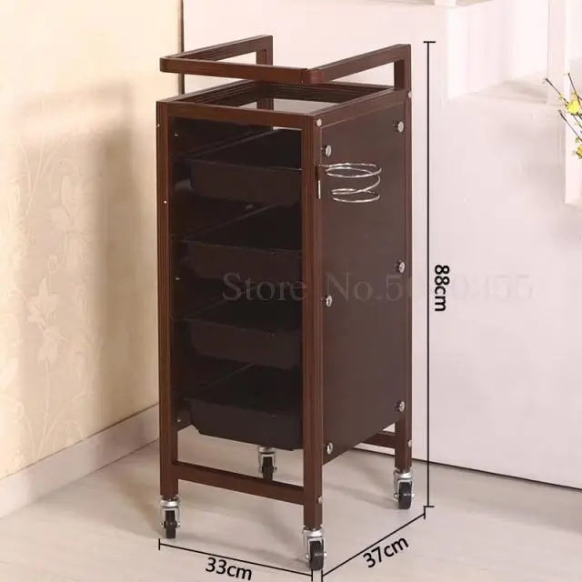 Hairdressing special tools car barber shop hair salon hot dyeing trolley retro multi-function beauty bar car clearance specials - Цвет: 0.0. 13