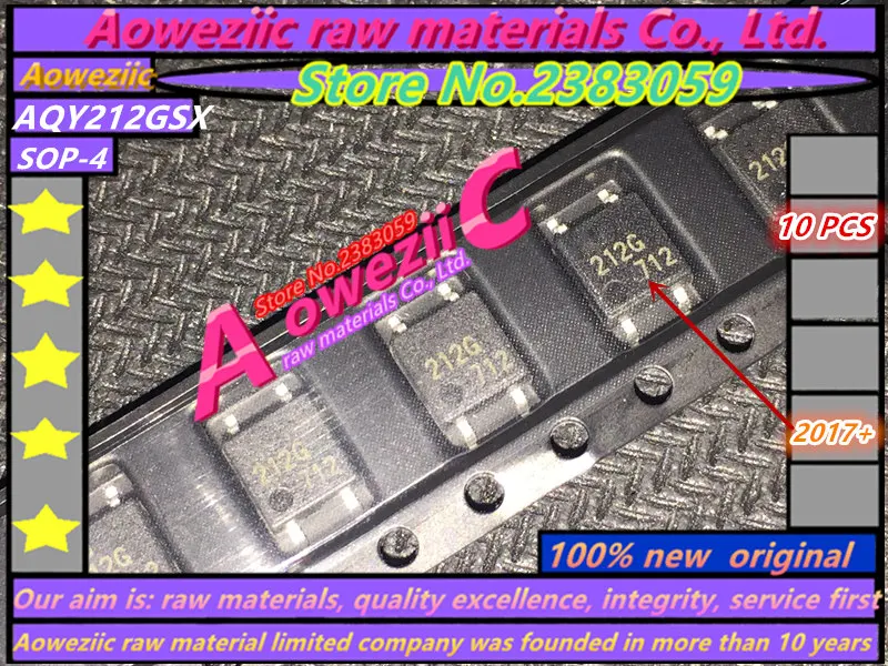 

Aoweziic 100% Новый оригинальный 212G AQY212GS AQY212GSX SOP-4 нормально открытый тип оптрон твердотельное реле 60 в 1A