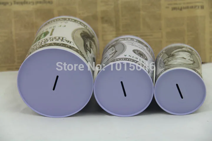 Free Shipping 1 X Tinplate US Dollar Style Coin Piggy Bank Only-In-Not-Out Money Box Deposit Large Storage | Дом и сад