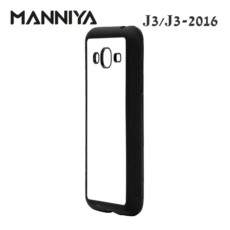 Manniya Blank резина для сублимации ТПУ чехол для Samsung Galaxy J3 J4 J5 J6 J7 J8 с Алюминий вставки 10 шт./лот