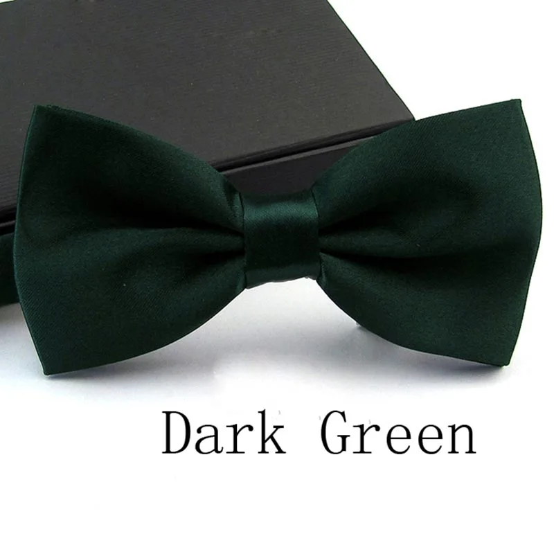 Men Dark Green Мужской галстук-бабочка, свадебный платок, формальный атласный классический однотонный галстук-бабочка, модный квадратный Карманный Подарочный стиль, галстук-бабочка, галстук, Новинка - Цвет: Men Dark Green