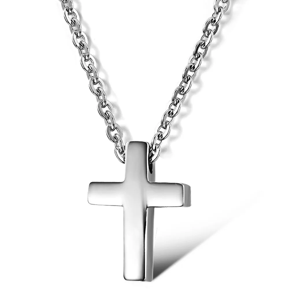 Женская цепочка из нержавеющей стали с кулоном в виде креста|cross pendant necklace|fashion