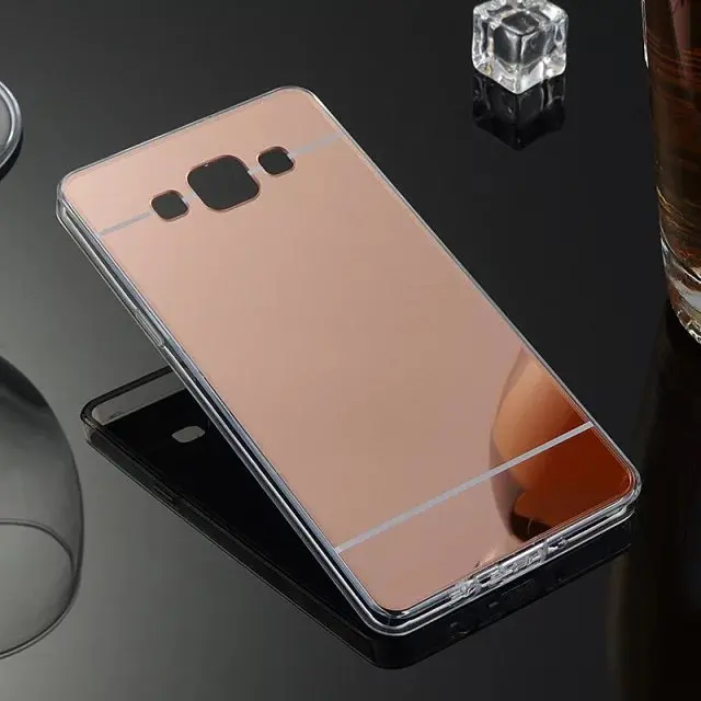 Роскошный зеркальный Мягкий чехол из ТПУ для Samsung Galaxy Note 3 4 5 6 J120 J210 J310 J510 j5 j7 Prime S9 S8