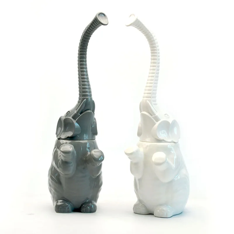

Lucky Elephant ceramic Bathroom Toilet brush set bathroom soft-bristle brush cleaning Cleaning brush bathroom accessory set