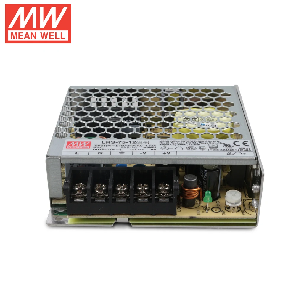 Taiwan Mean Well 12V 6.2A 75W LRS-75-12 power supply switch led monitoring camera LED luminous characters | Лампы и освещение