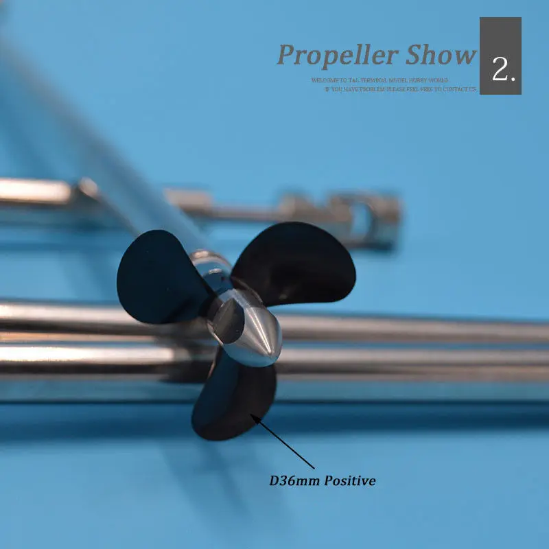 Модельный лодочный вал из нержавеющей стали 4 мм с 3 лопастями | Инструменты