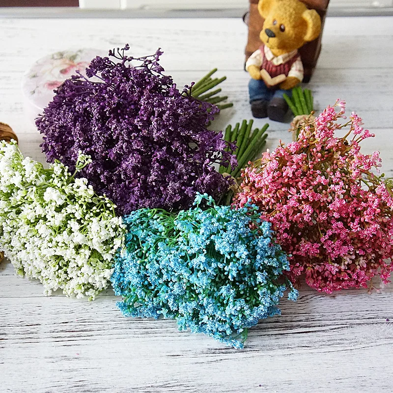 цветы искуственные künstliche blumen для декора 16 веток полный звезд искусственный