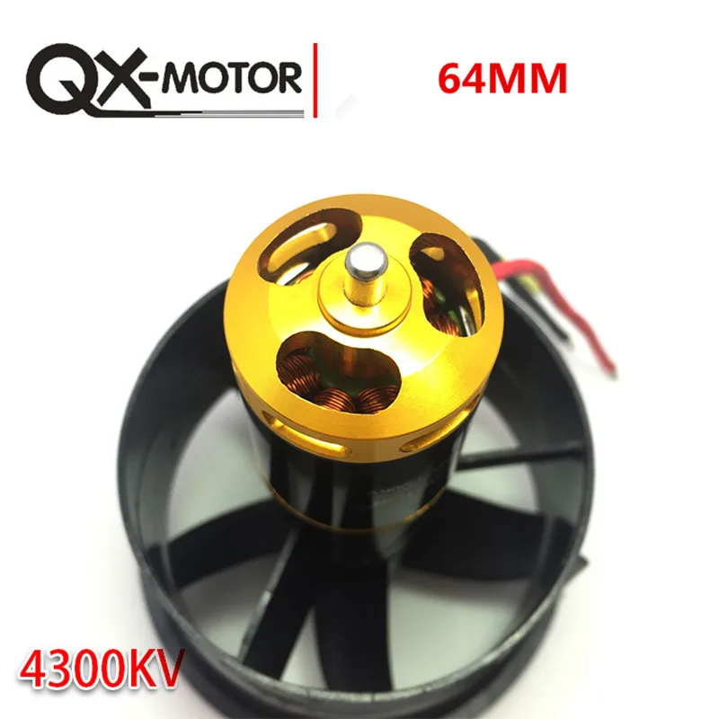 QX двигатель 64 мм EDF все наборы QF2822 4300KV с 5 лезвиями Ducted Fan для RC