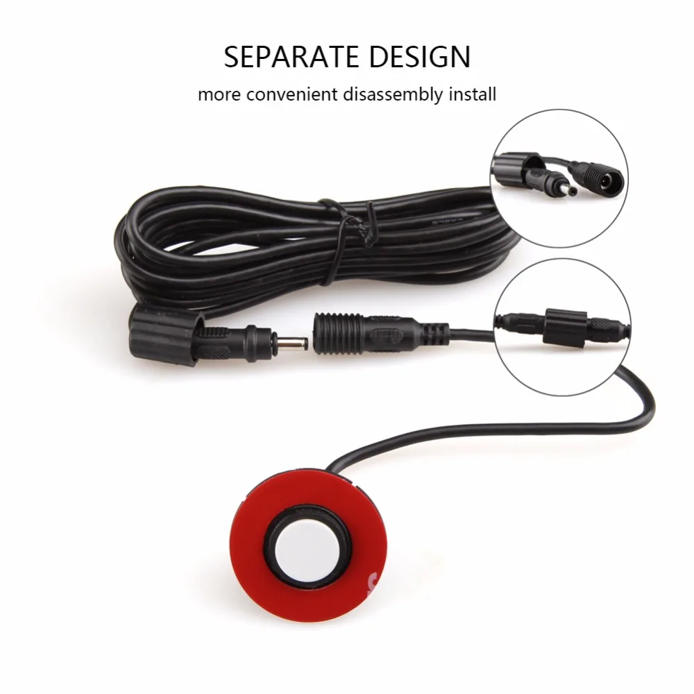 Автомобильный парктроник светодиодный датчик парковки 3 вида цветов дисплей 8