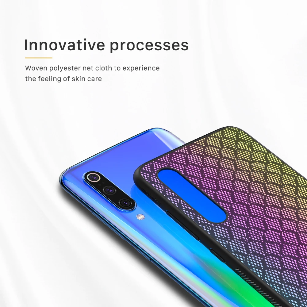 Чехол Nillkin для Xiaomi Mi 9 светоотражающая серия плетеная полиэфирная сетка 3D вены