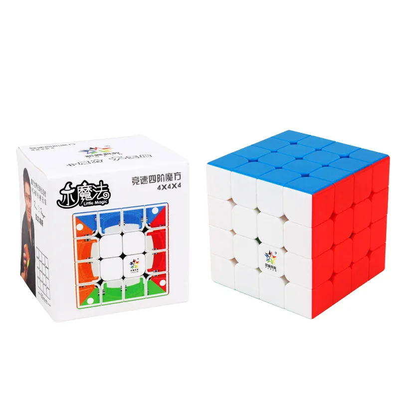Магический куб Yuxin Little Magic 4x4x4 Магниты 4x4 без наклеек скоростной пазл Cubo Magico 4*4