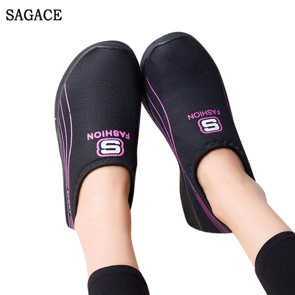 Туфли SAGACE женские без шнуровки мягкие кроссовки спортивная дышащая обувь