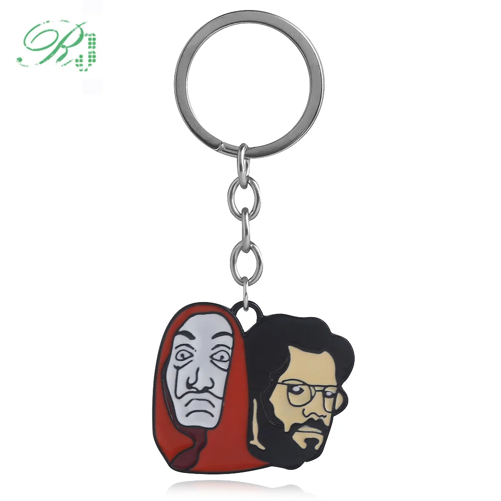 RJ Горячая Испания ТВ серии La Casa De Papel брелки House of Paper брелок деньги Heist Сальвадор