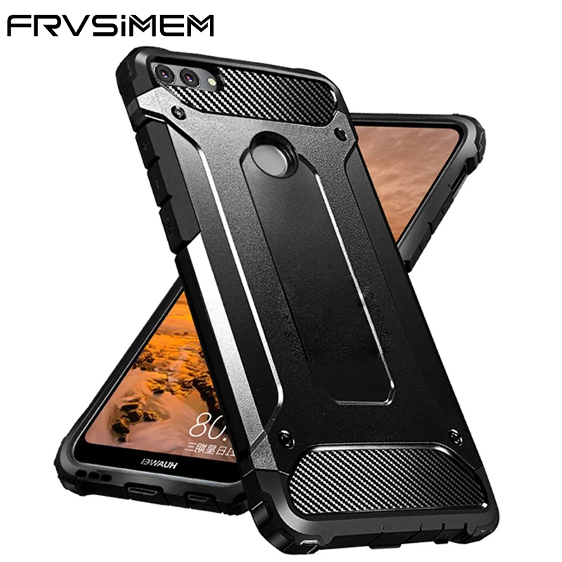 2 в 1 ударопрочный чехол для Huawei P Smart Dual SIM FIG LX1 LX2 LX3 LA1 чехлы Капа Тонкий Жесткий ПК +