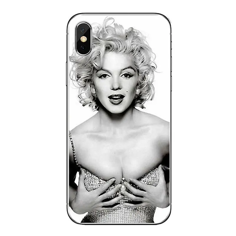 Мягкие прозрачные чехлы для iPod Touch iPhone 4 4S 5 5S 5C SE 6 6S 7 8 X XR XS Plus MAX Мэрилин Монро Pinup Girl