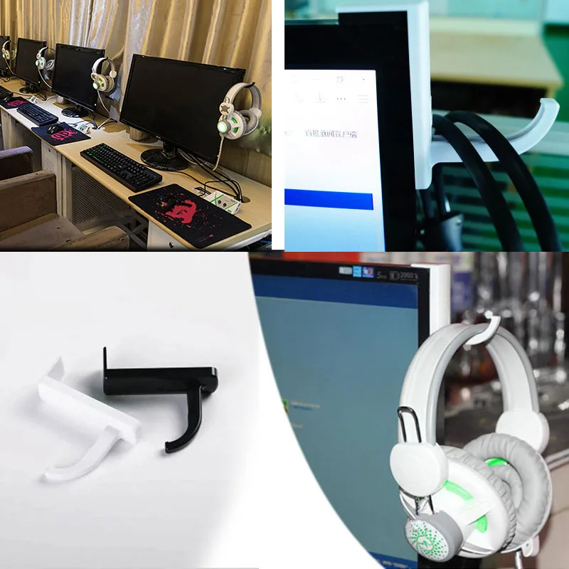 Headphones' Stand Universal Headphone Headset Hanger Wall Hook PC Monitor Earphone Rack Holder rack | Электроника