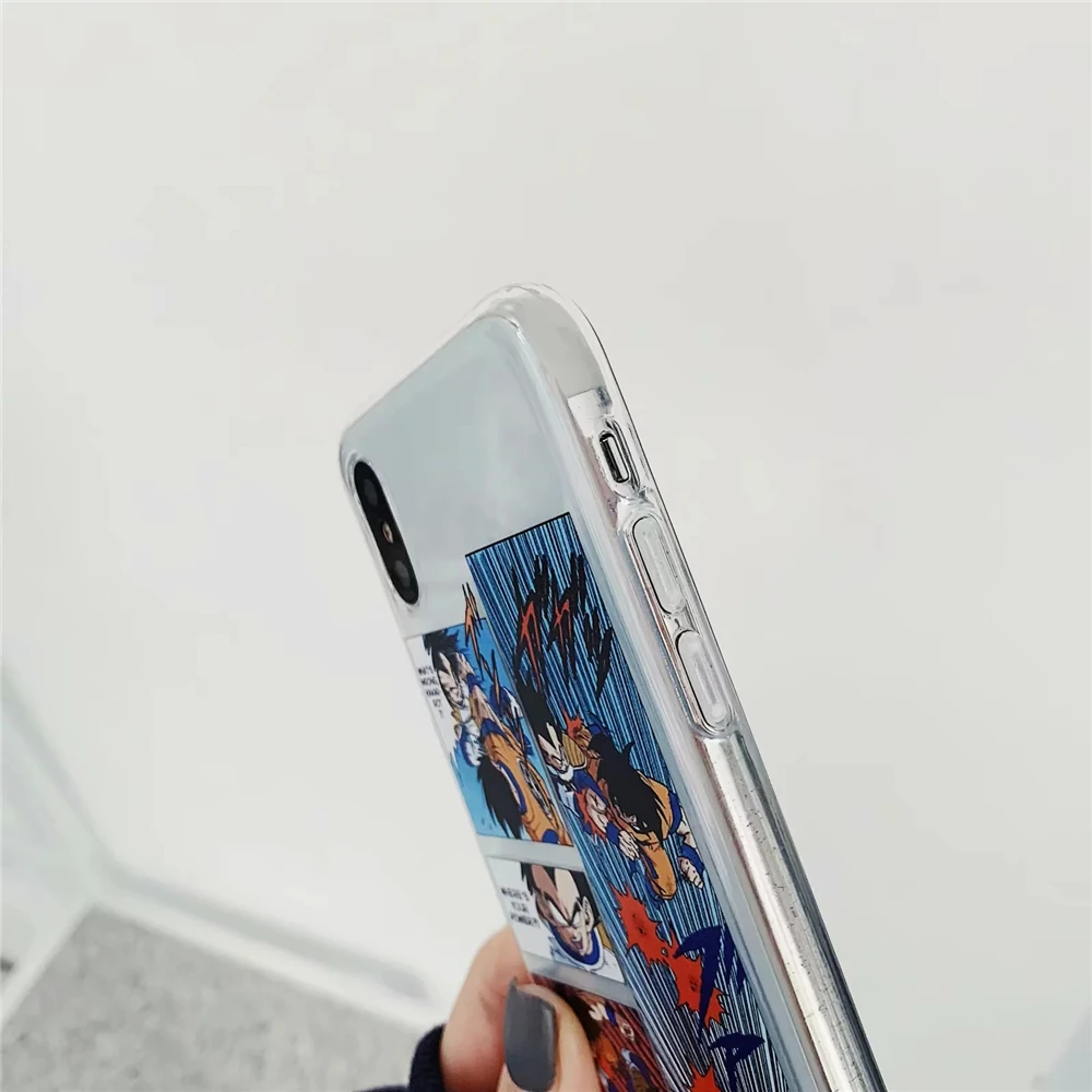 Новый аниме Dragon Ball Супер Гоку чехол для телефона iPhone 7 8 плюс 6 S Plus Ясно Мягкие TPU