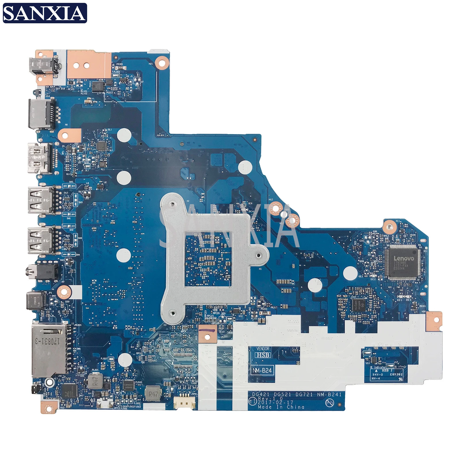 KEFU NM-B241 материнская плата для ноутбука lenovo Ideapad 320-15ISK оригинальная материнская плата 4G-RAM I3-6100U
