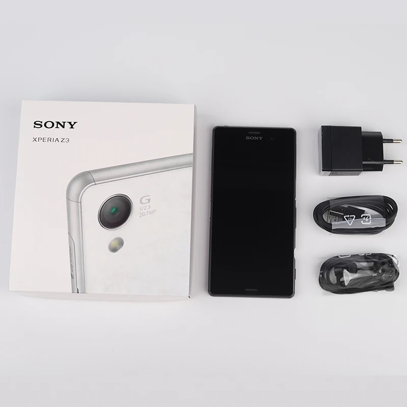Оригинальный Смартфон Sony Xperia Z3 D6603 с четырёхъядерным процессором Android ОЗУ 3 ГБ ПЗУ