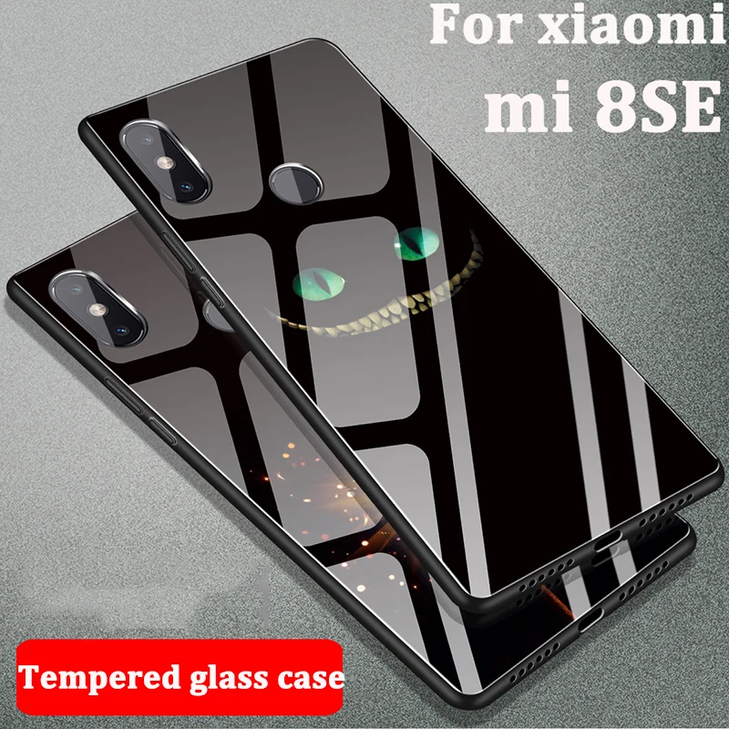 Закалённое Защитное стекло для Xiaomi mi 8 SE чехол 8SE основа случаях телефон крышка