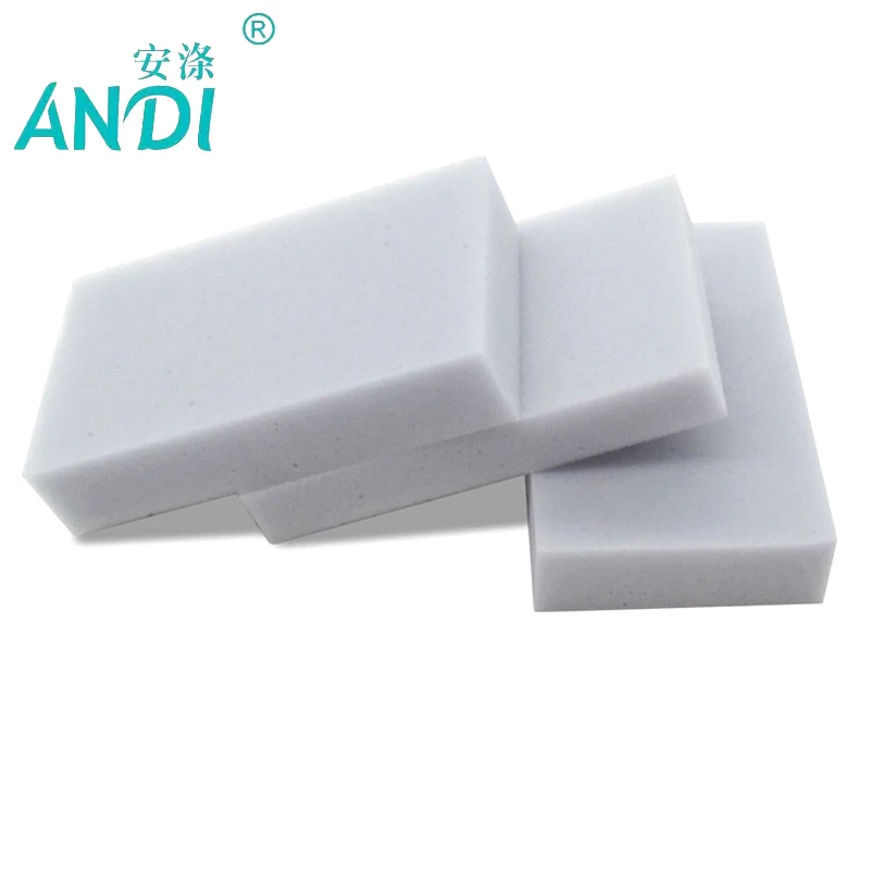 ANDI 100 шт./лот серая Волшебная меламиновая Губка 10*6*2 см Очищающая губка для мытья