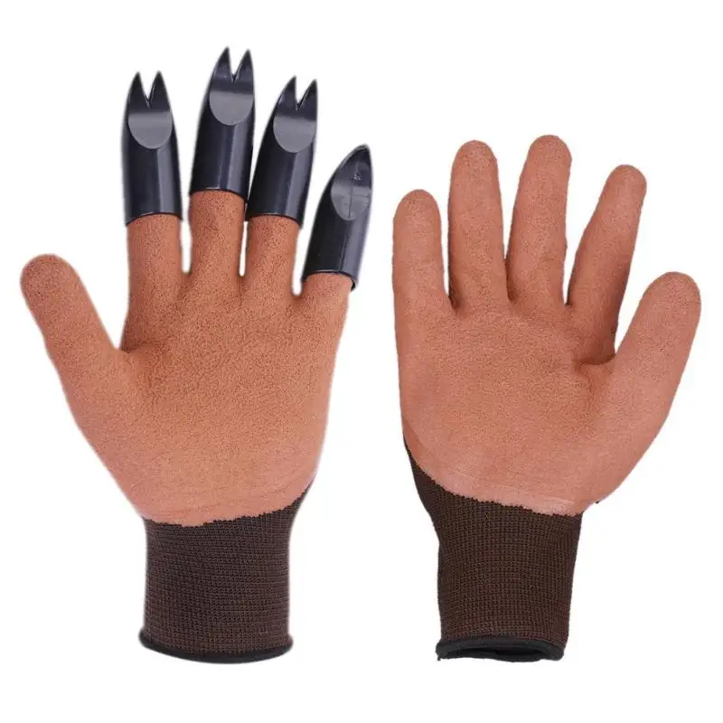 Садовые перчатки с 4 ручками пластиковые резиновые из АБС пластика быстросъемные