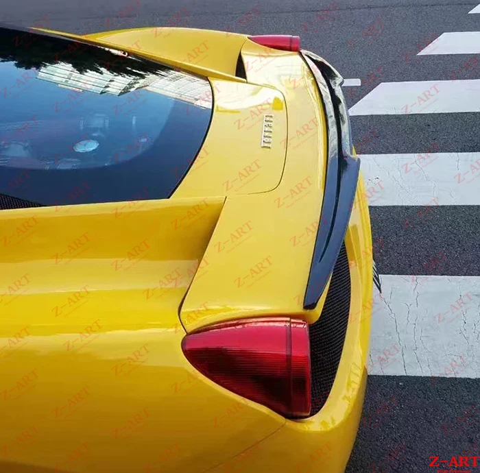 Z-ART задний спойлер из углеродного волокна для Ferrari 458, заднее крыло из углеродного волокна для Ferrari 458, по EMS