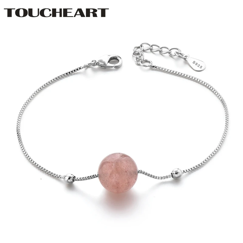 

TOUCHEART S925 Natural Moonstone Bead Bracelets&Bangles For Women Designs Bracelet Jewelry Wedding Friendship Bracelet SBR190143