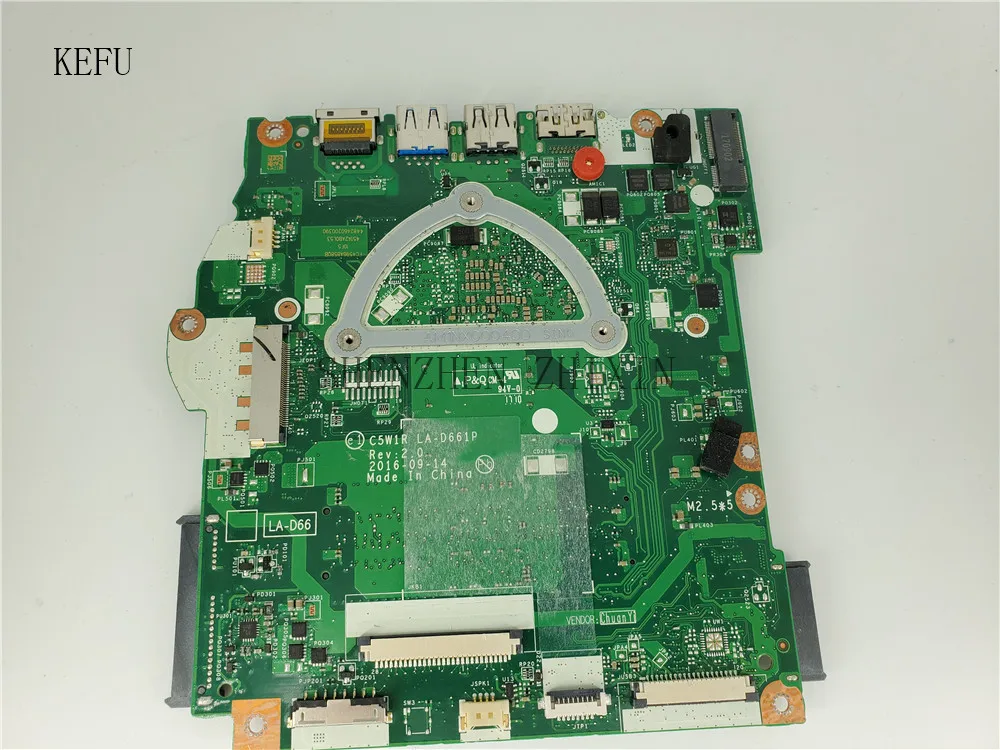 Материнская плата для ноутбуков ACER aspire ES1 523 с процессором NBGKY11002 C5W1R LA D661P