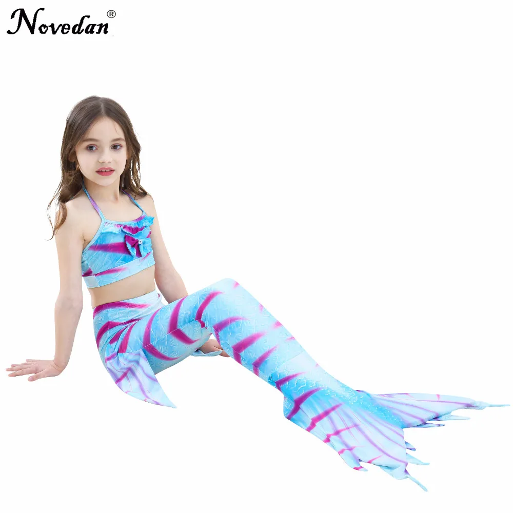 2018 купальный костюм русалки для девочек градиентный цвет пляжная одежда