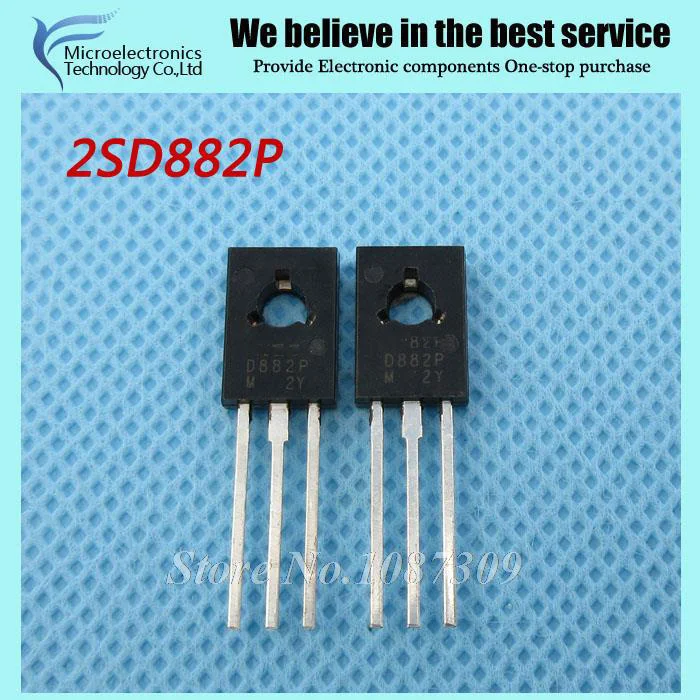 

10 шт. 2SD882P D882P D882 TO-126 усилитель для 3A 40V PNP новый оригинальный