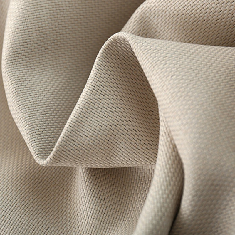 Современные однотонные шторы из искусственного льна для гостиной спальни