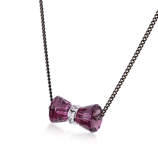 Warme Farben Кристалл от Swarovski женское ожерелье маленькие песочные часы Кристалл изящное подвесное ожерелье ювелирные изделия подарок Мода ожерелье - Цвет камня: as picture