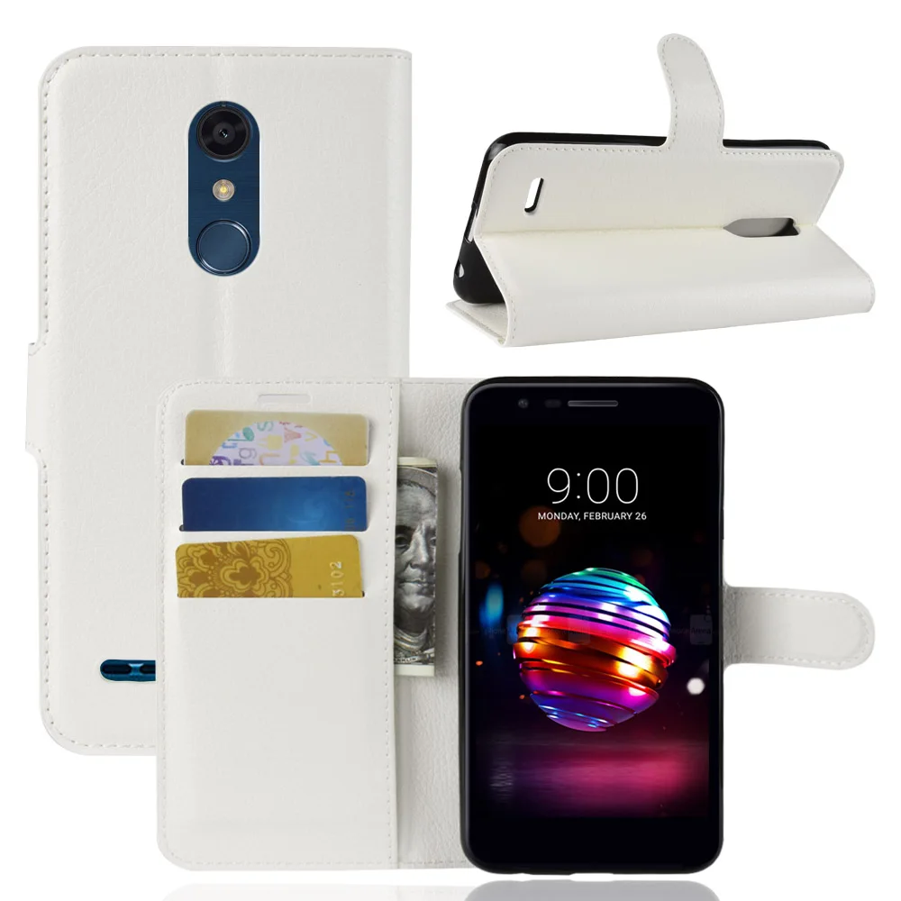Чехол для LG K11 кожаный деловой чехол с текстурой личи 2018 5 3 дюйма противоударный