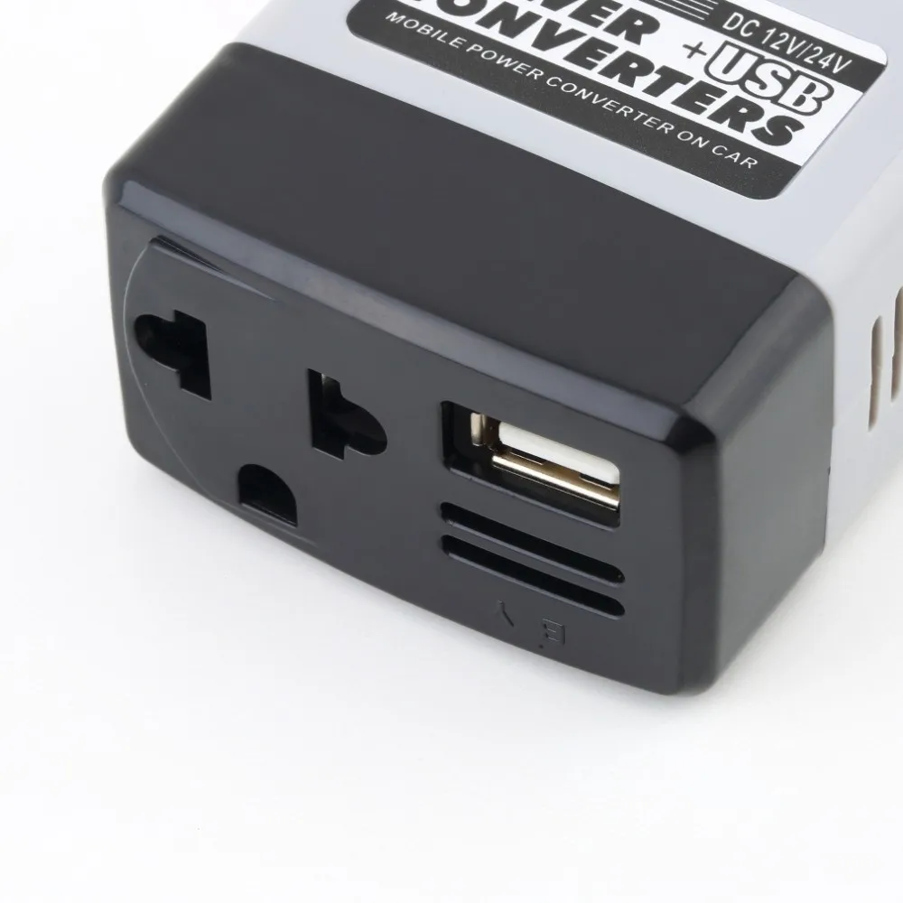 Горячая DC 12 V/24V к переменному току 220V USB 6V автомобиль мобильный Мощность Инвертор