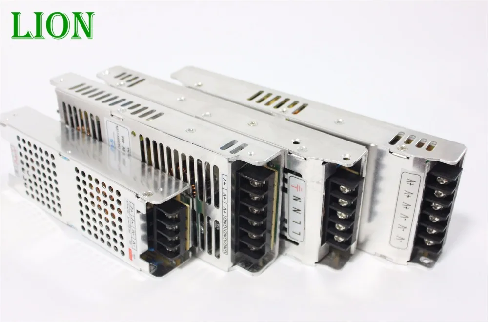 Ультра тонкий DC5V 30/40/60A 150/200/300 Вт СВЕТОДИОДНЫЙ Источник Питания Зарядное