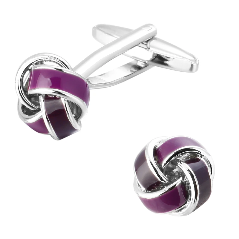 

Men's fashion jewelry of high quality copper material laser metal purple Cufflinks men shirt cuff Cufflinks French Twist