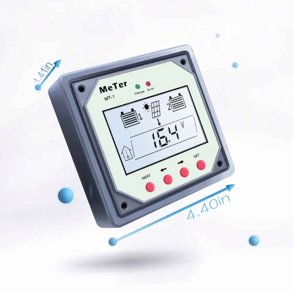 MT1 дистанционный измеритель ЖК-дисплей для батареи Dula 10 м кабель MT-1 для EPSOLAR 10A 20A ШИМ контроллер солнечной зарядки регуляторы