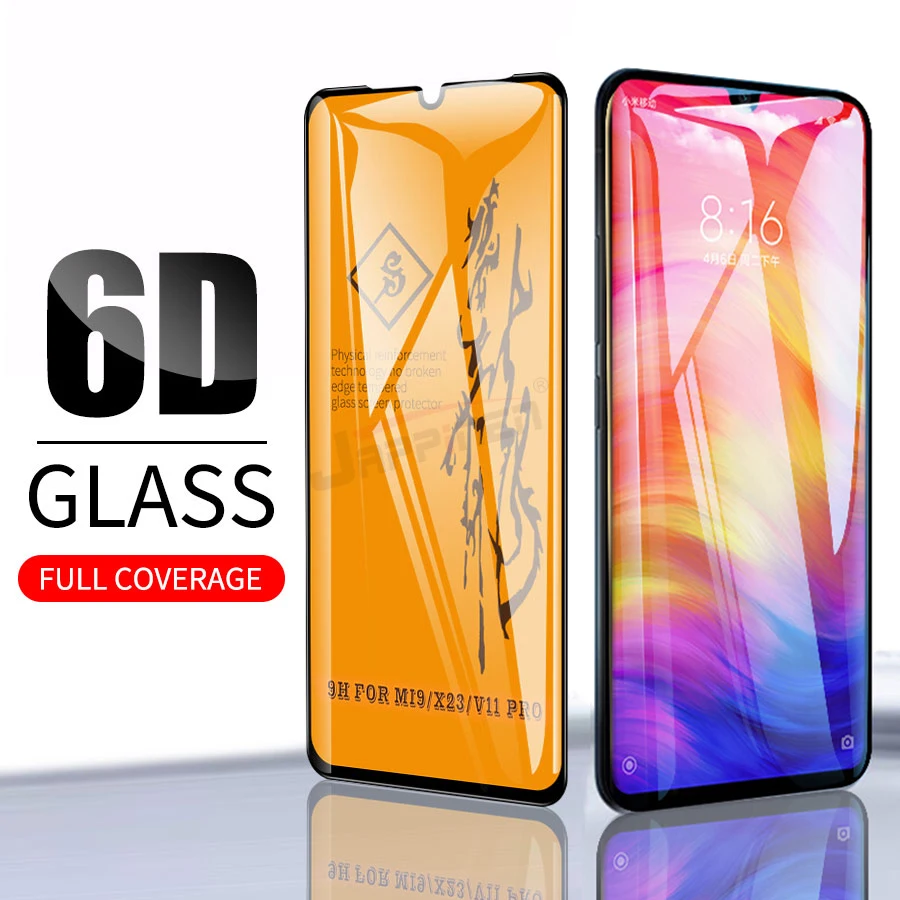 Защитное стекло закаленное 6D для Xiaomi Mi 9/8/SE/A2 Lite/Redmi Note 7/6/5 Pro/Pocophone F1|Защитные стёкла
