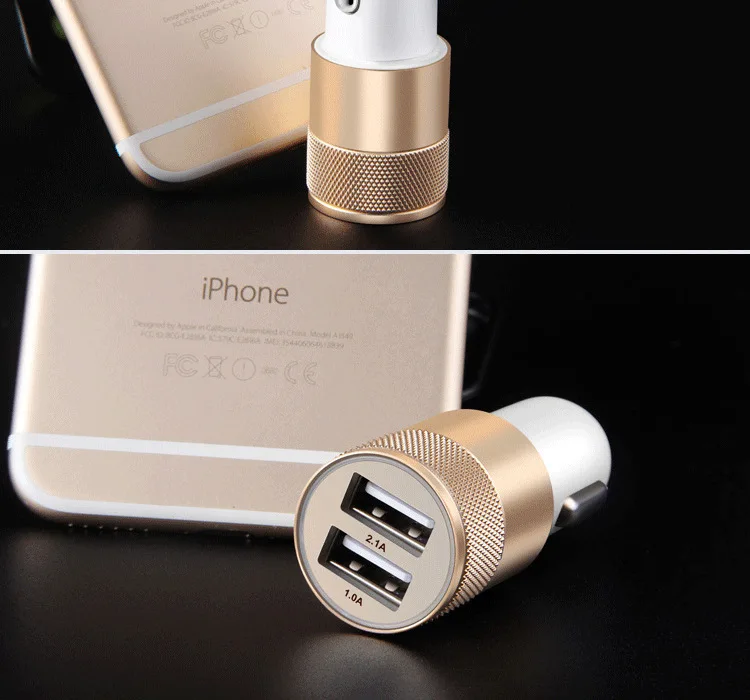 Универсальный двойной Переходник USB 3 1 а с 2 портами для зарядки в машине