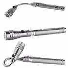 Телескопический магнитный инструмент для подбора вспысветильник гибкий фонарик, 3 светодиодный