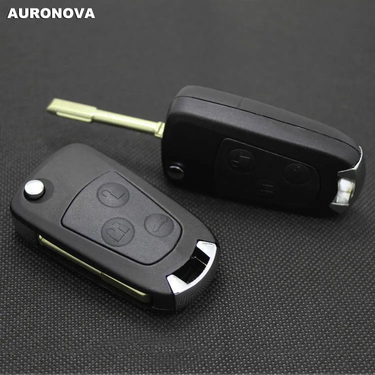 Auronva новый обновленный складной чехол для ключей Ford Mondeo FO21 3 черные кнопки