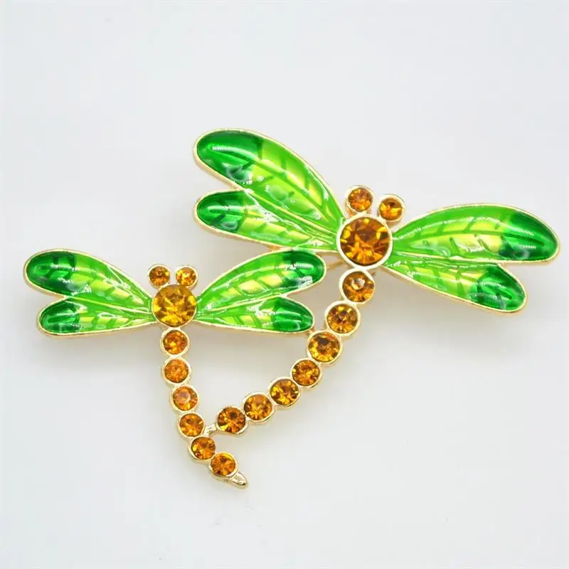 

Enamel Dragonfly insect brooch suit jacket with Brooch for men and women