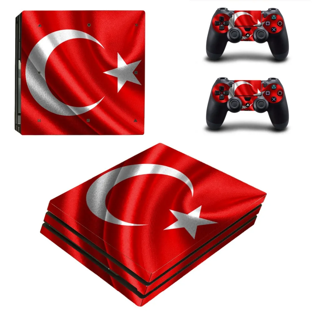 Наклейка с турецким флагом наклейка для консоли Playstation 4 PS4 PRO и контроллера
