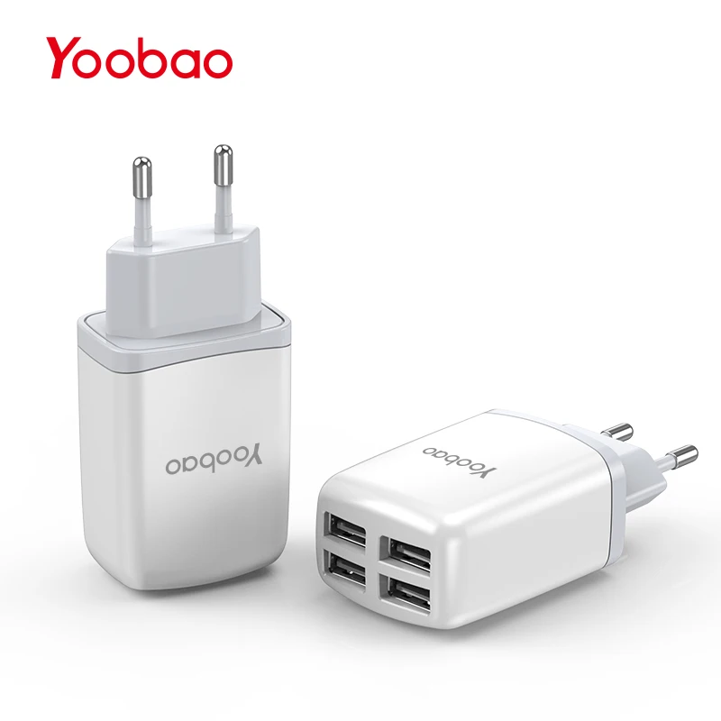 Yoobao 703 4 порта USB зарядное устройство адаптер 3.4A для путешествий многопортовый
