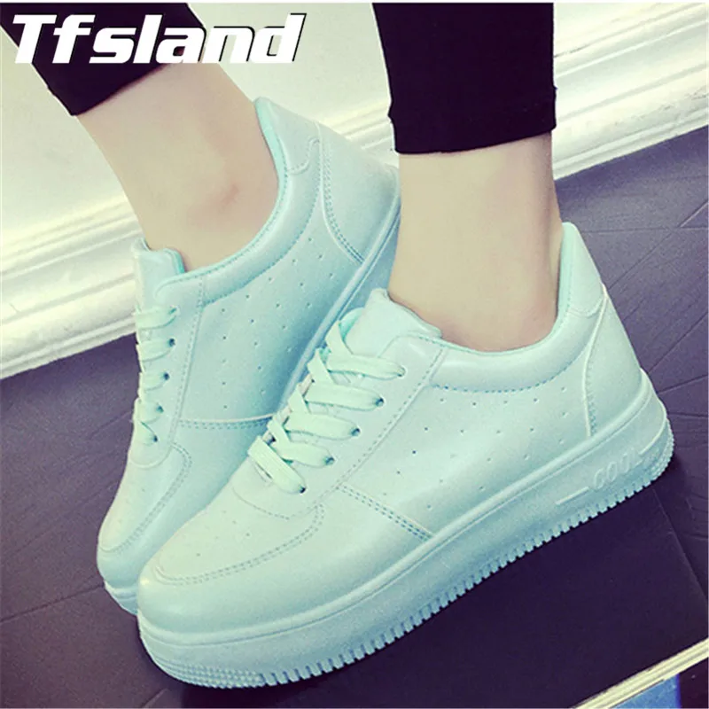 Tfsland/Женская дышащая теннисная обувь на платформе женская Chaussure Femme Zapatos Mujer Basket