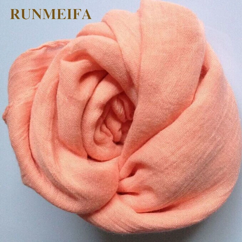RUNMEIFA Лидер продаж осень/зима для женщин/детей шарфы сплошной хлопок теплый